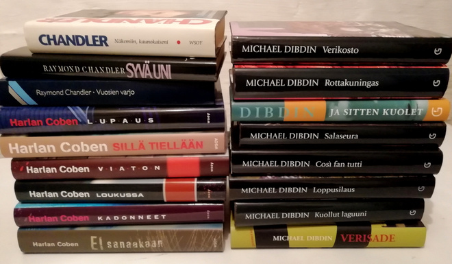 Coben - Dibdin - Chandler yht 17 jännäriä