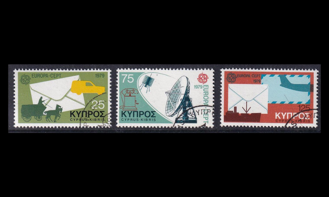 Kypros 501-3 o Europa postihistoria (1979)