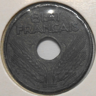France. 10 centimes 1942.