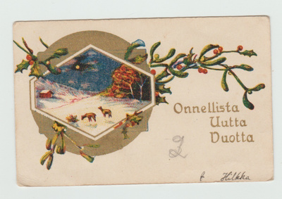 Kranssin aukossa lampaat ( 11x7 ) (T)
