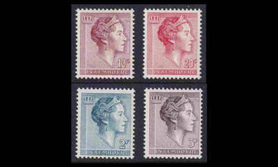 Luxemburg 643-6 ** Käyttösarja Charlotte (1961)