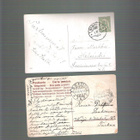 Kohopainantaa korteissa, 2 kpl. kulk. 1910 ja 1929. - pikkukuva 3