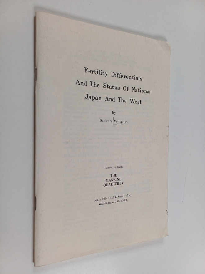 Daniel R. Vining : Fertility differentials and the status...