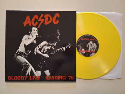 AC/DC – Bloody Live - Reading '76 LP Värivinyyli