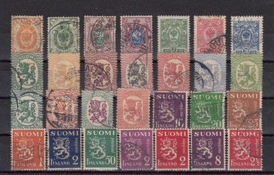 Suomi vanhoja postimerkkejä 210 kpl