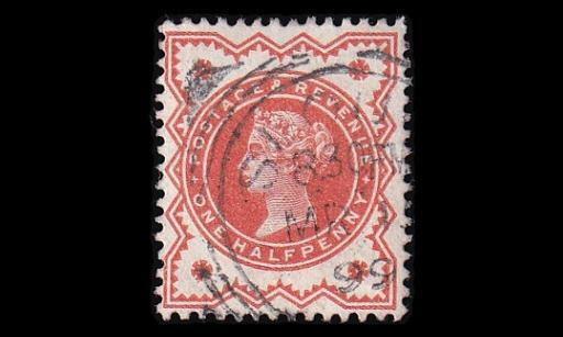 Iso-Britannia 86 o Victoria ½ P (1887)