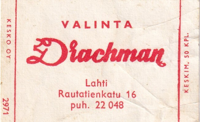 Lahti, Valinta Drachman, Rautatienkatu 16,    s66