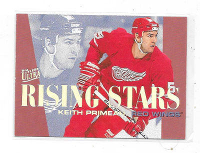 1995-96 Ultra Rising Star #8of10 Keith Primeau , Detroit