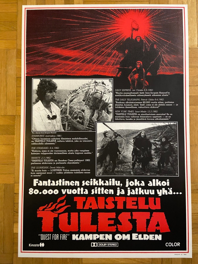 Vanha elokuvajuliste: Taistelu tulesta