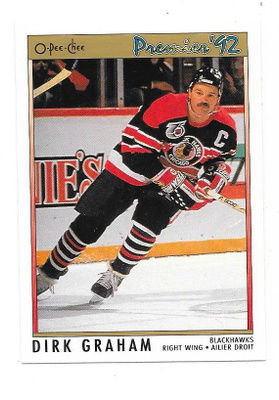 1991-92 OPC Premier #131 Dirk Graham Chicago Blackhawks