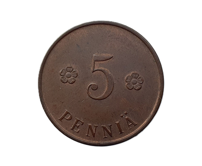 5 penniä 1918 Kansanvaltuuskunta - HIENO!
