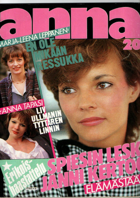 Anna n:o 20 1984 Nuoret miehet. Ulla ja Sonja. Linn. Paula.