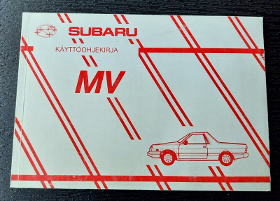 SUBARU MV käyttöohjekirja pick up