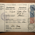 1925 Manssila (Salmi) osoitekortti Haminan RUK:een - pikkukuva 1