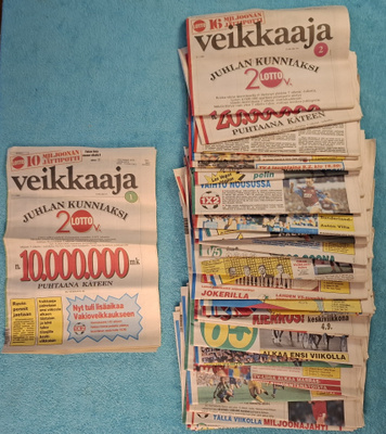 Veikkaaja - 1991 lähes täysi vuosikerta