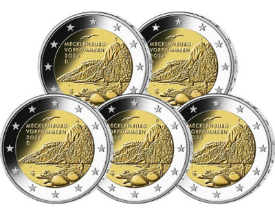 ** SAKSA 2€ 2024 Mecklenburg -sarja ADFGJ pillereissä **