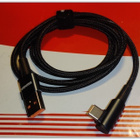 USB A - USB C -data/latauskaapeli/ kulmaliitin / 1m  #28834 - pikkukuva 1