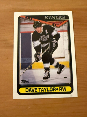 1990-91 Topps #314 Dave Taylor - Los Angeles Kings