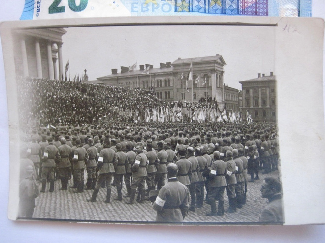Valokuva Vapaussodan Voitonpäivä Paraati 1919 Helsinki