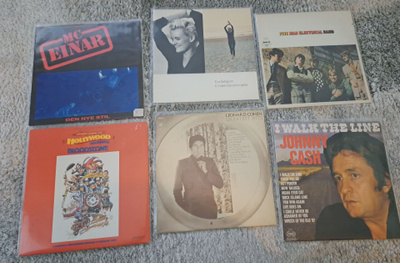 LP:levyt 6 kpl mm.johnny cash