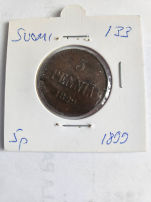 Suomi	5 penniä 1899 ja 1917  (14051)