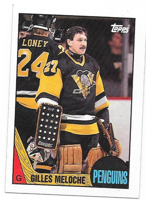1987-88 Topps #107 Gilles Meloche Pittsburgh Penguins MV