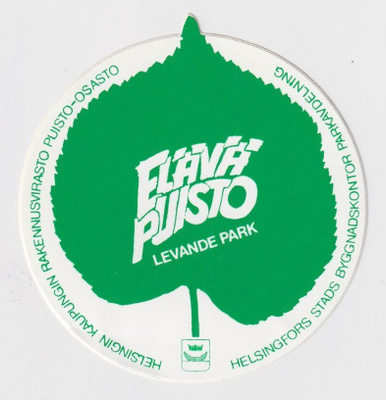 Helsinki: Elävä puisto - tarra