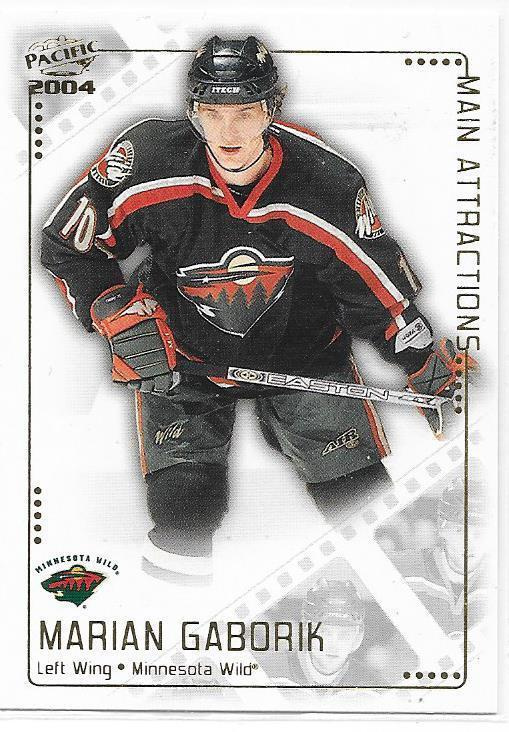 2003-04 Pacific Main Attractions #7 Marian Gaborik Minnesota