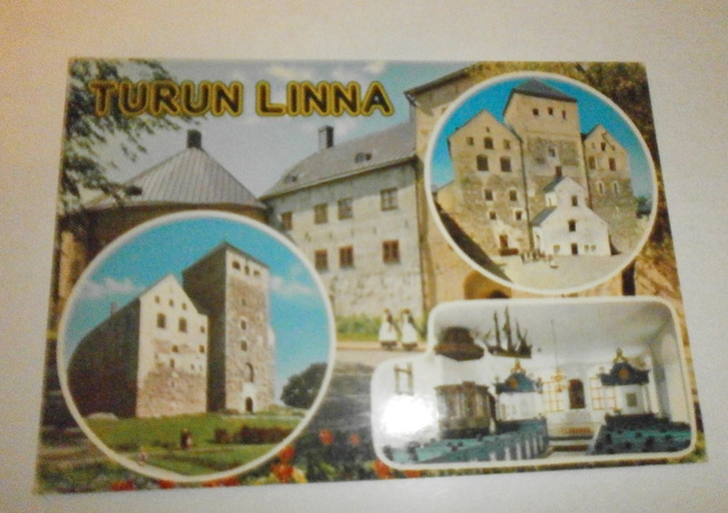 Turku, Turun linna, nelikuvakortti, p. 1984
