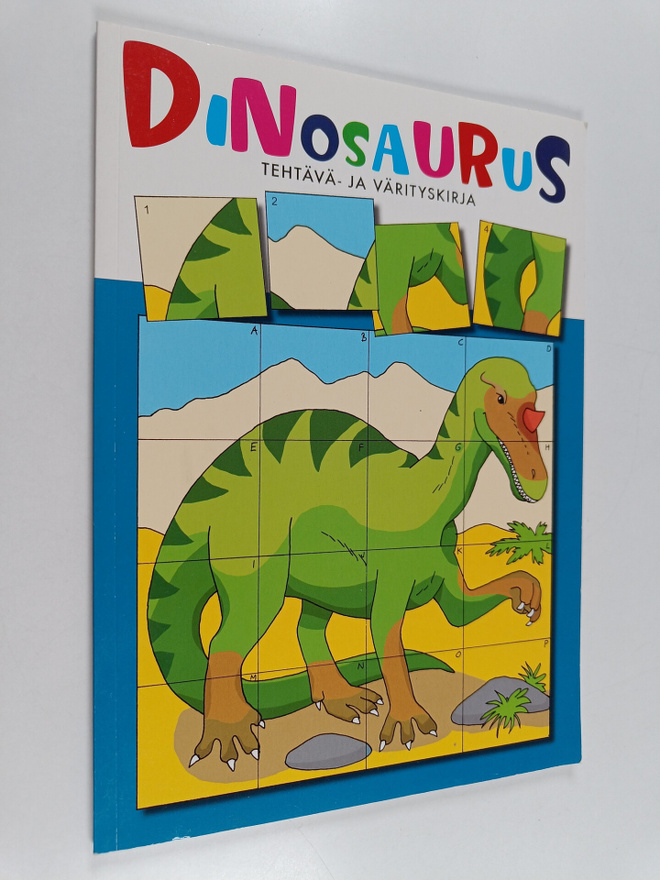 Dinosaurus tehtävä- ja värityskirja