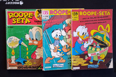 Roope-setä 3kpl (80- ja 90-luvulta)