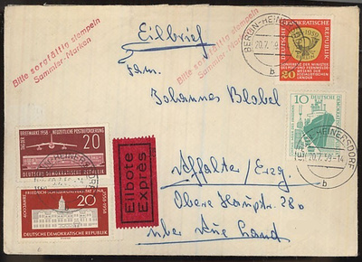 DDR Mi 686 ym pikakirje