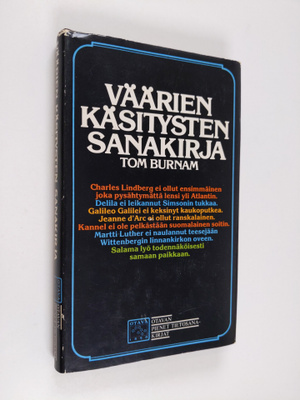 Tom Burnam : Väärien käsitysten sanakirja