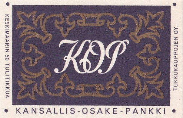 KOP, Kansallis- Osake - Pankki    5/7