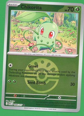 Pokémon Chikorita (xASC 008) Friend ball
