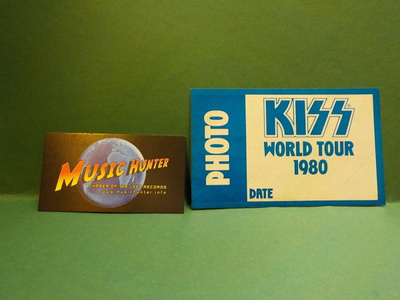 KISS - WORLD TOUR 1980, PHOTO BACKSTAGE PASS