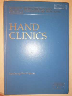 Hand Clinics Mutilating Hand Injuries