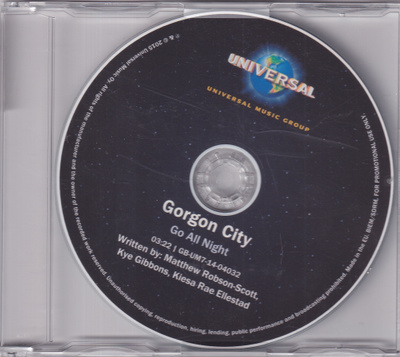 Gorgon City - Go All Night (CDr, Single, Promo)