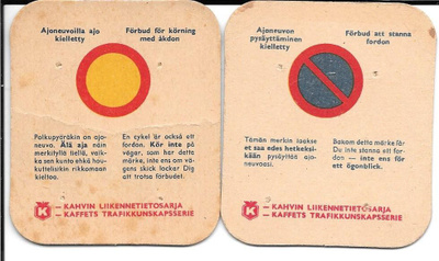 Paulig-kahvin liikennetietosarja 2 korttia