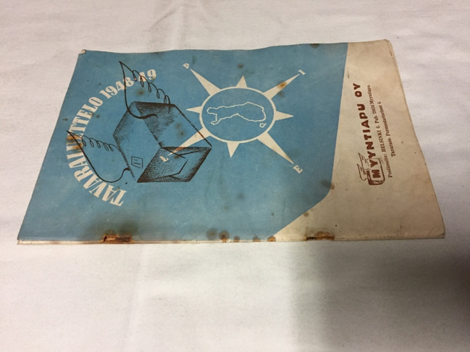 MYYNTIAPU OY TAVARALUETTELO 1948-1949