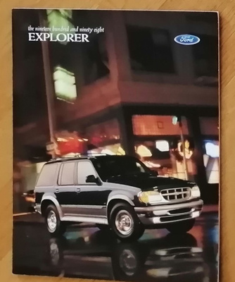 1998 Ford Explorer esite - KUIN UUSI - 28 sivua