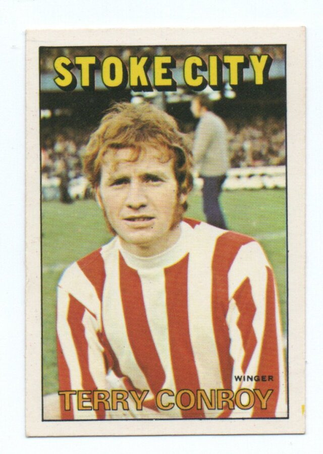 Purkkakuva Jalkapallo n:o 162 TERRY CONROY. Stoke City