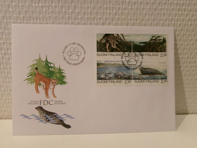 FDC- ensipäiväkuori - Uhanalaisia eläimiä - 1995