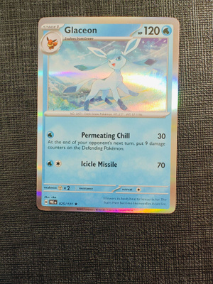 Glaceon 025/131 Holo Rare Prismatic Evolutions