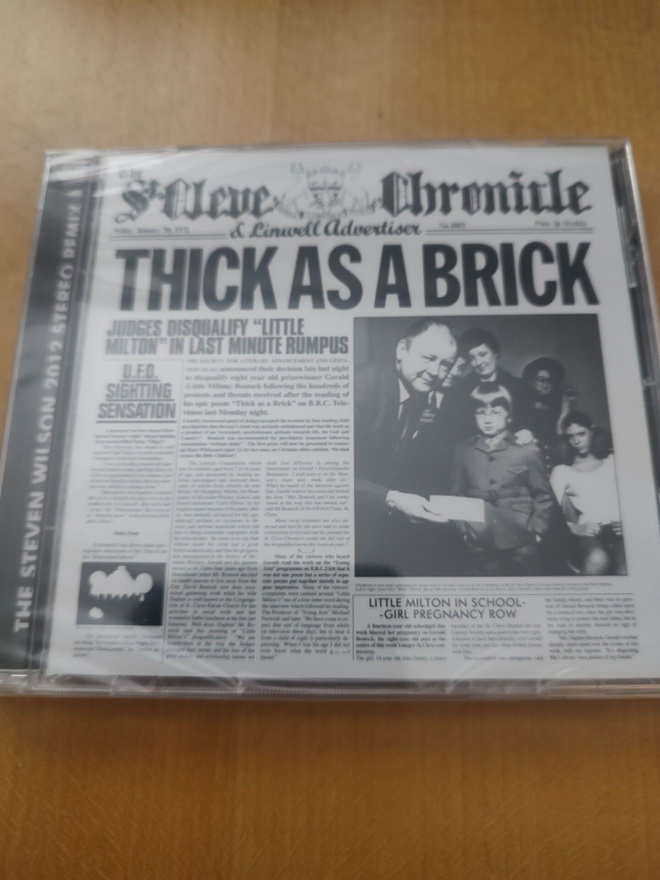 Jethro Tull:Thick as a Brick cd, uusi!