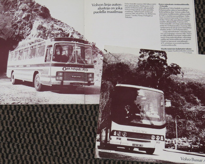 1981 Volvo bussi esite - 24 siv - KUIN UUSI - linja-auto bus