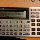 Sharp PC-1401 Pocket Computer + Manuaali (Täysin toimiva) - pikkukuva 2