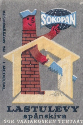 Sokopan lastulevy  . SOK. s62