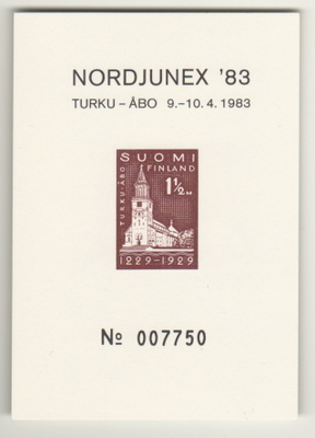 Muistoarkki Nordjunex '83 Turku