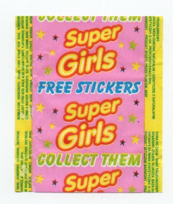 Purkkakääre SUPER GIRLS  Purukumikääre.